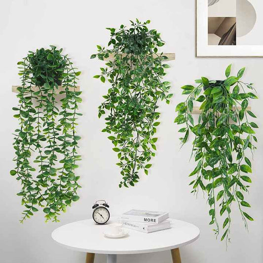فاصوليا ثلجية صناعية جراب أخضر من أوراق . Artificial Snow Beans Green Plastic Rattan Leaf Pod for