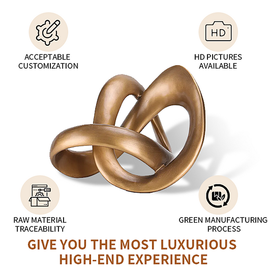 عتيق اللون راتنج عقدة زخرفية ديكور