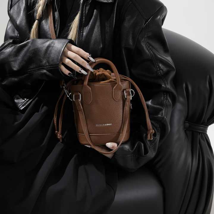 حقيبة كتف كروس بودي عصرية من الجلد الصناعي - Fashion PU Leather Crossbody Shoulder Bag