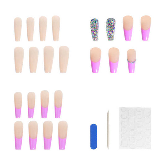 Diamond And French Nails 