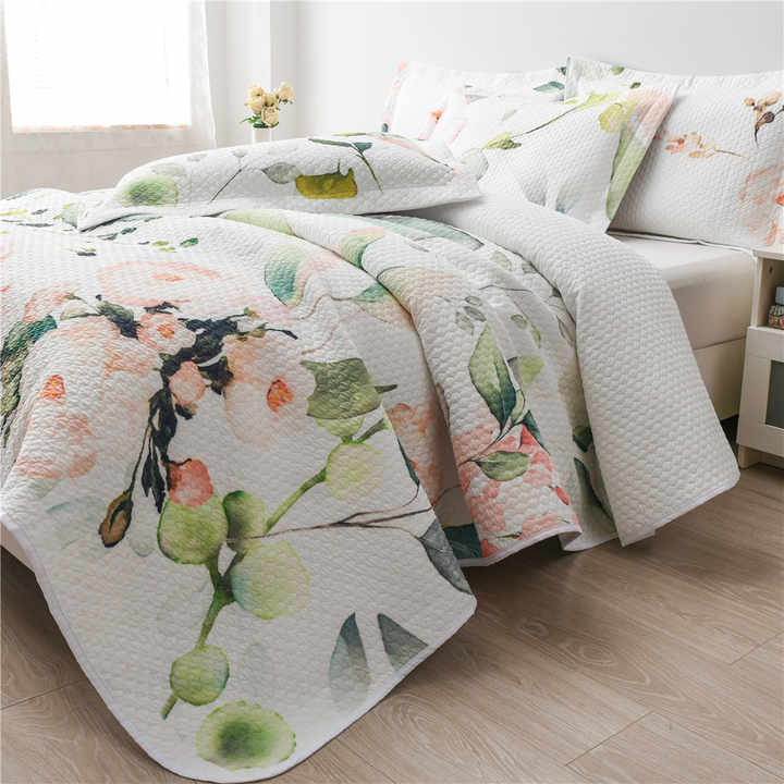 New Custom Floral Design 3 Piece Duvet Cover Sets 