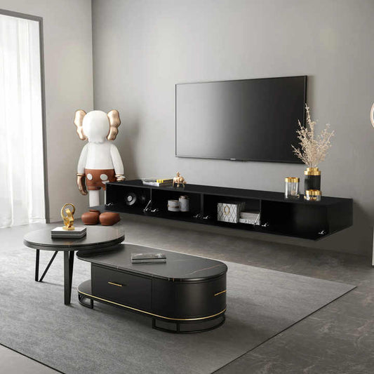 خزانة تلفاز عائمة حديثة بسيطة مثبتة على الحائط - Modern Simple Wall Mounted Floating TV Cabinet