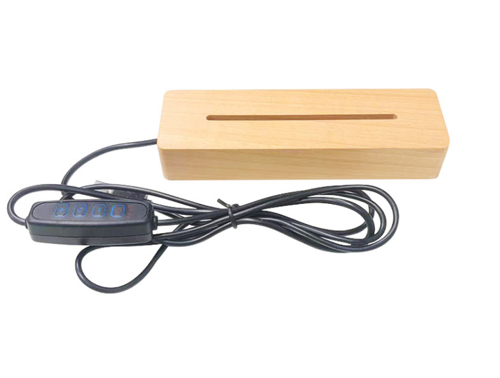 wooden base lamp
