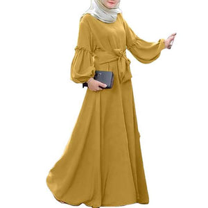 Women Spring Robe Dress Islamic Ladies-فستان نسائي ربيعي