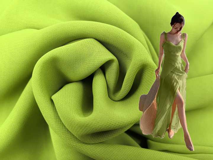 High Quality 75D Chiffon Fabric for-عالي الجودة لفساتين