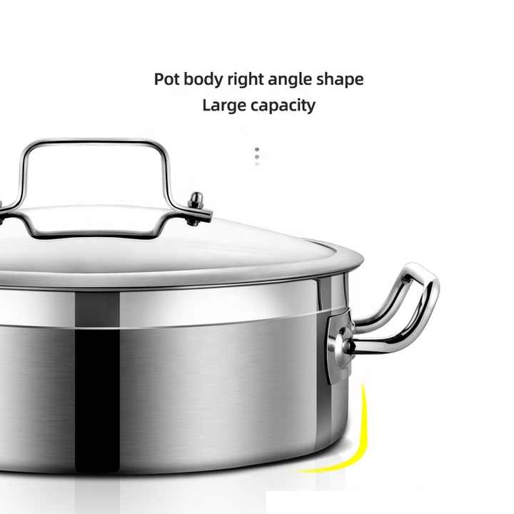 Food Grade Direct Selling Heavy Duty Multipurpose Cooking Pot Soup Pot with Divider 