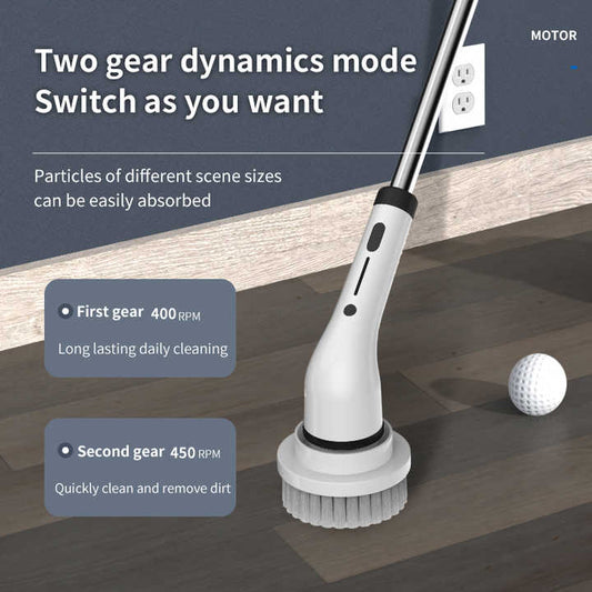 Cleaning brush heads for vacuums