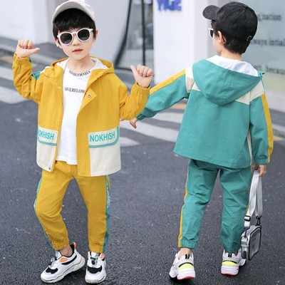 Boys' elegant two-piece suit trousers for going out 