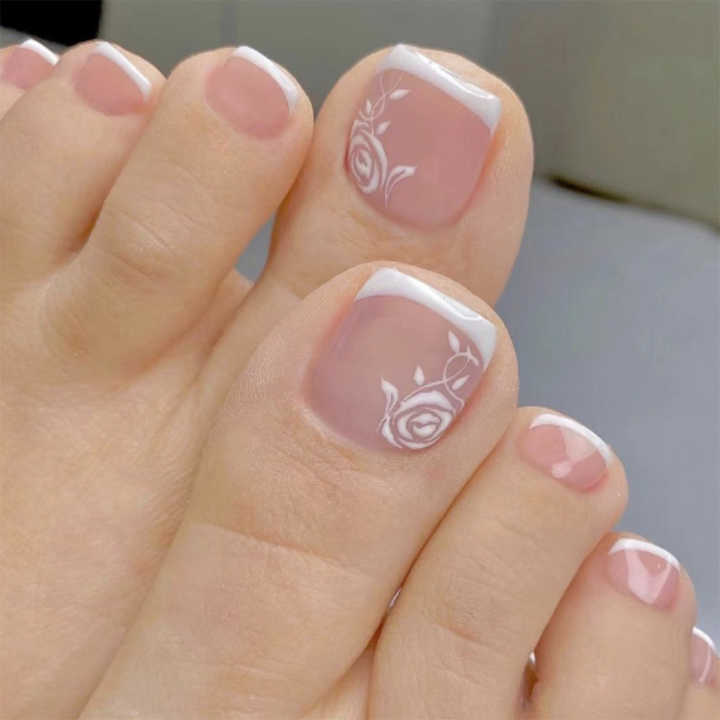 White Edge - Toenails 