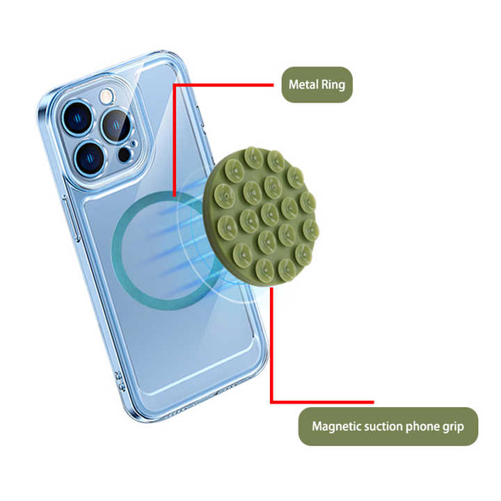 Flexible Phone Holder Reflective Lick Hand Grip 