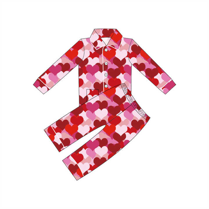 Qingli OEM Custom Factory Heart-Shape-طقم نوم للأطفال حديثي