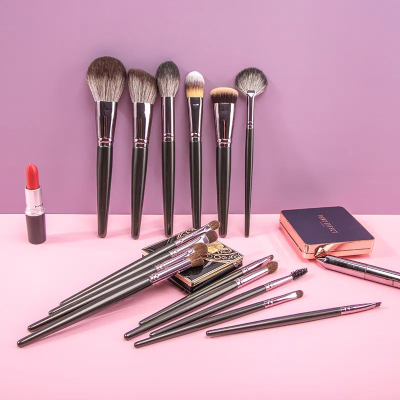 Luxury Natural Hair Makeup Brushes 