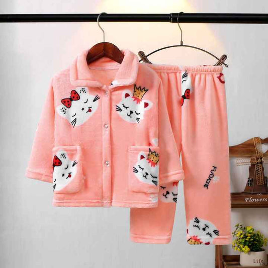 بيجامة طقم كم طويل