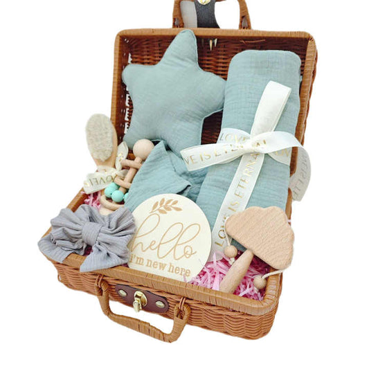 Shower Gift Set Hamper Blue-مجموعة هدايا حفل