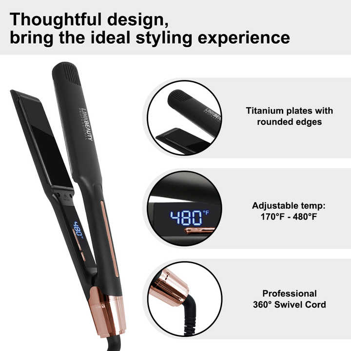 Ceramic Keratin Treatment Hair Straightener مكواة فرد الشعر الكهربائية المخصصة من المصنع للاستخدام المنزلي