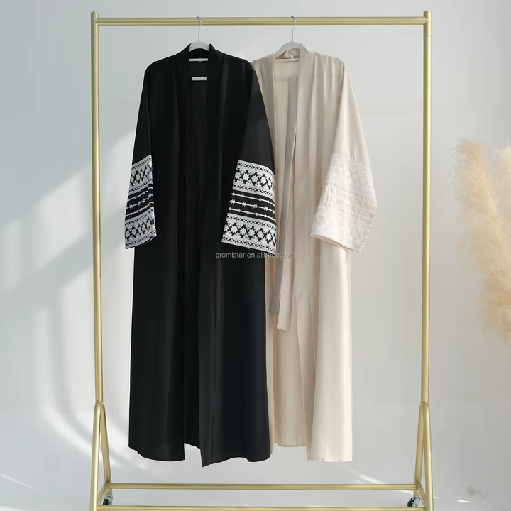 PROMISTAR Oversized Embroidered-عباية بروميستار كبيرة