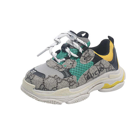 Kids' Lace-Up Sneakers, Unisex Lace-Up Walking and 