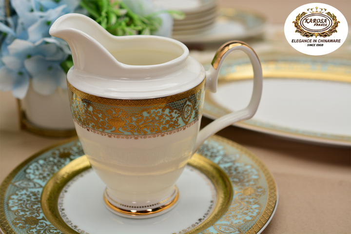Set Luxury Style Bone China Tea Cup Set-  طقم شاي كاروسا عالي الجودة
