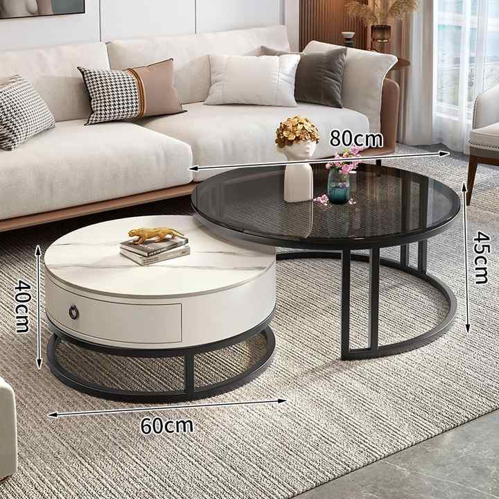 Luxury light coffee table. 