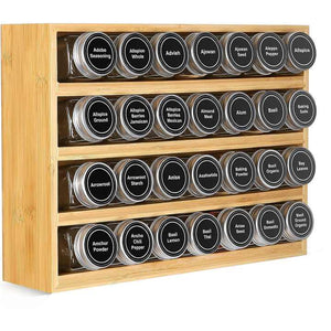Bamboo spice box organizer 