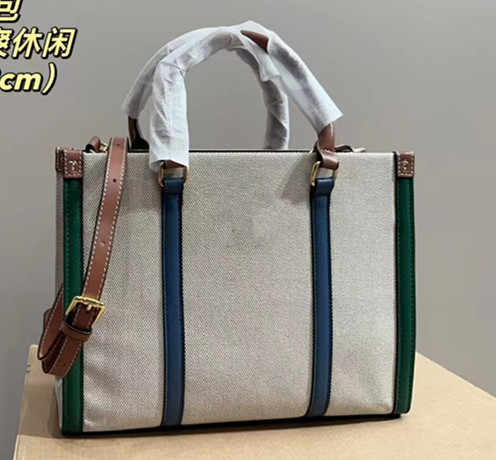 Luxury Women's Canvas Handbag Elegant Design Casual Tote Bag