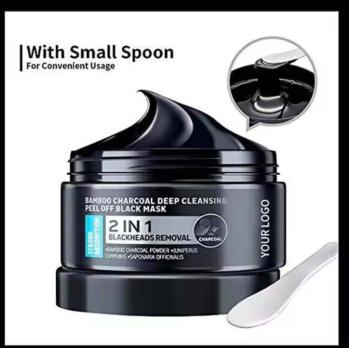 Private Label Natural Face Mud Peel off Mask Men Face 