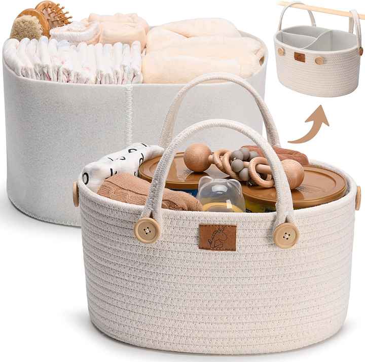 Baby supplies storage basket 