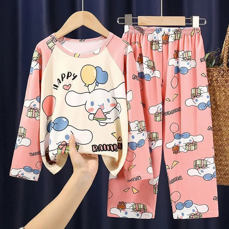 Girls Long Sleeve Pajamas 