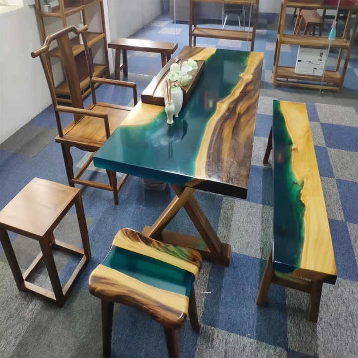 Modern Design Epoxy Wood Table 