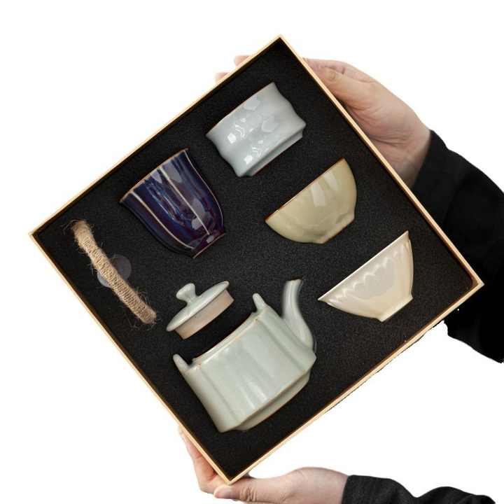 طقم شاي سيراميك من خمسة مشاهير ,Five Celebrity Ceramic Tea Set