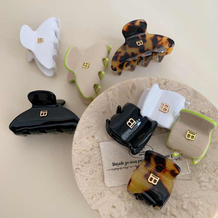 Korean Style Good Selling Gold Letter-مشبك شعر