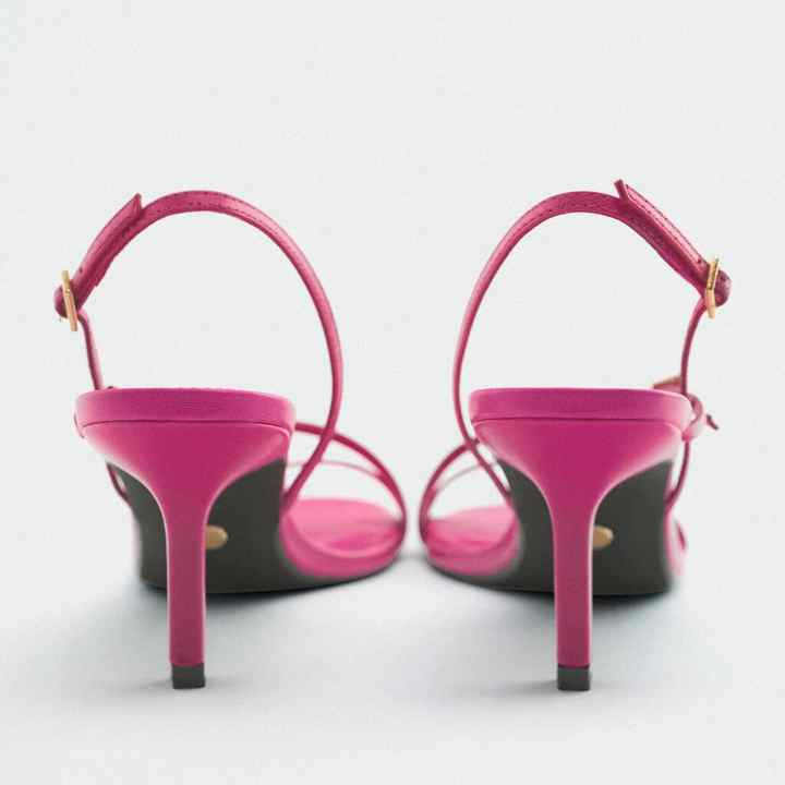 Sexy women's heels with narrow straps 
