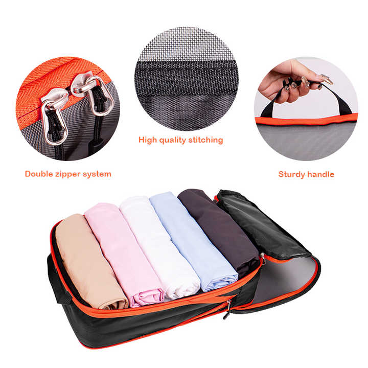 New Design 6 Piece Luggage Organizer Set Travel Accessories Compression Bag 