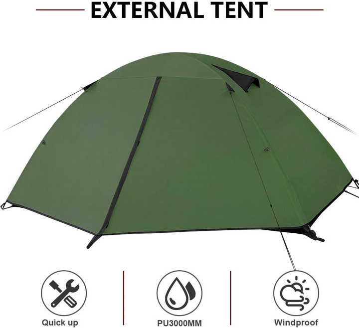 WOQI Professional Waterproof Windproof Lightweight Tent. 
