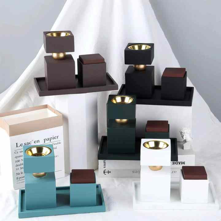 Arabic Incense Burner Oud Incense Burner Hotel Home Aromatic Resin Incense Set 