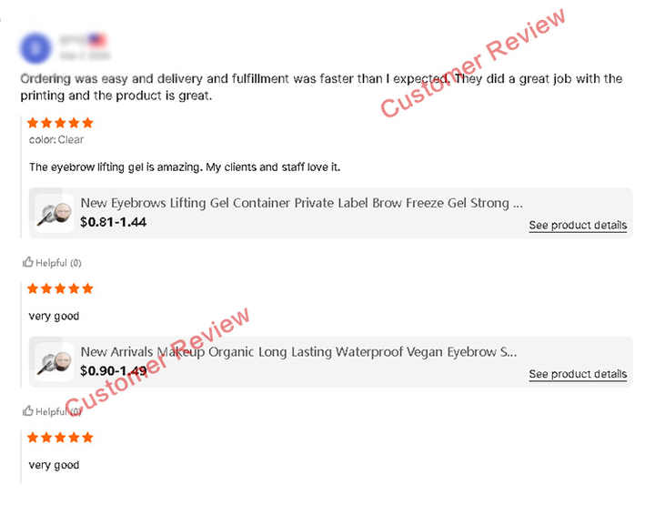 Eyebrow gel fixing and cleaning 