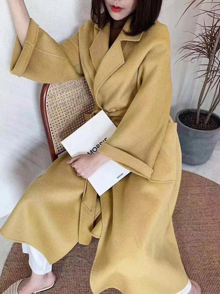 double cashmere coat