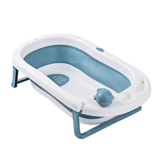 Baby Supplies Easy Storage Plastic Portable Foldable Baby Bath Tub Set for Infants Bathing 