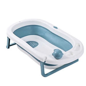 Baby Supplies Easy Storage Plastic Portable Foldable Baby Bath Tub Set for Infants Bathing 