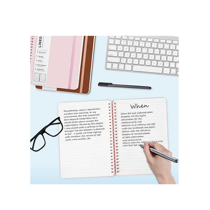 Double Spiral Journal, PU Leather Notebook