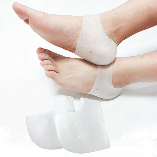 Gel Heel Sock Anti-slip Maintenance Cracked Foot &nbsp;جديد للبيع زوج واحد من جوارب دعم الكاحل المصنوعة