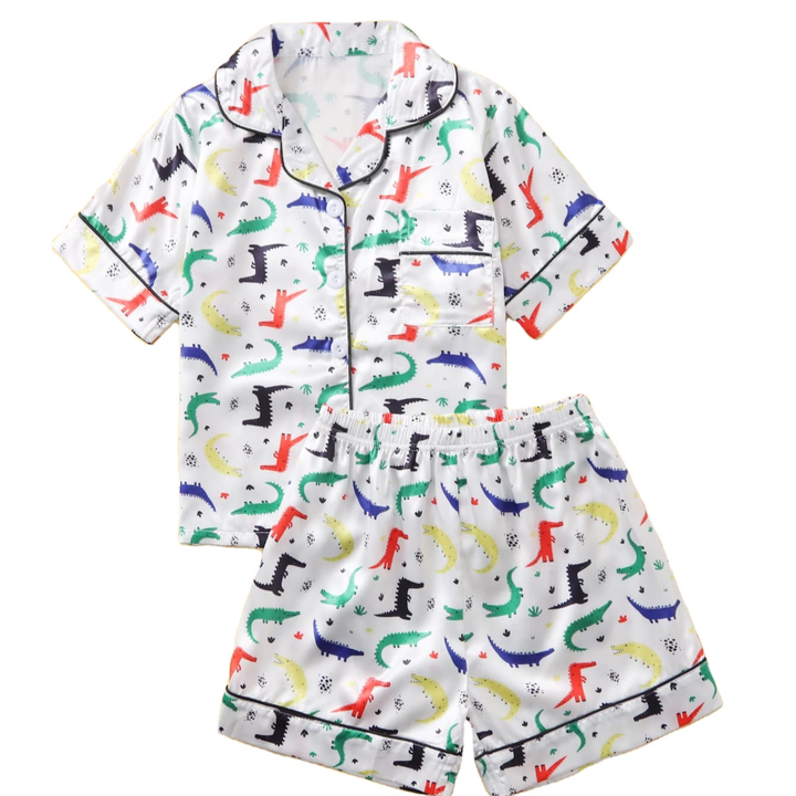 Boys' long-sleeved pajamas 