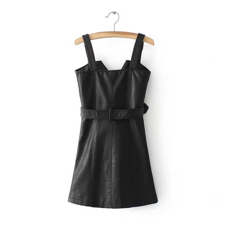 vegan leather dress 
