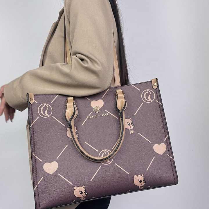 Luxury Women's Large Leather Shoulder Bag