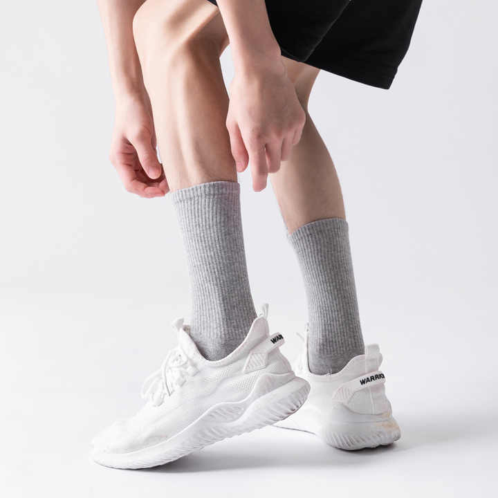 Wholesale Breathable Organic Bamboo Grey Ankle Socks, 