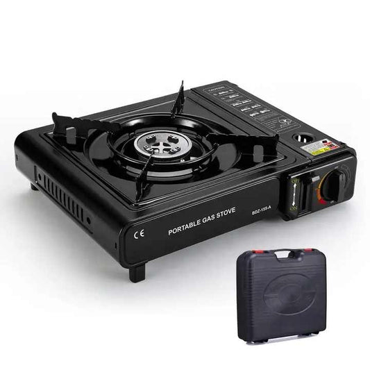 Portable mini gas stove for camping. 