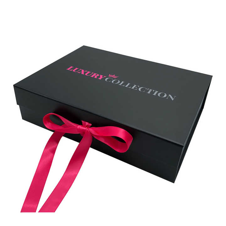 مخصص شعار الفاخرة الشريط علبة إطالة الشعر . Custom Logo Luxury Ribbon Hair Extension Box Wig