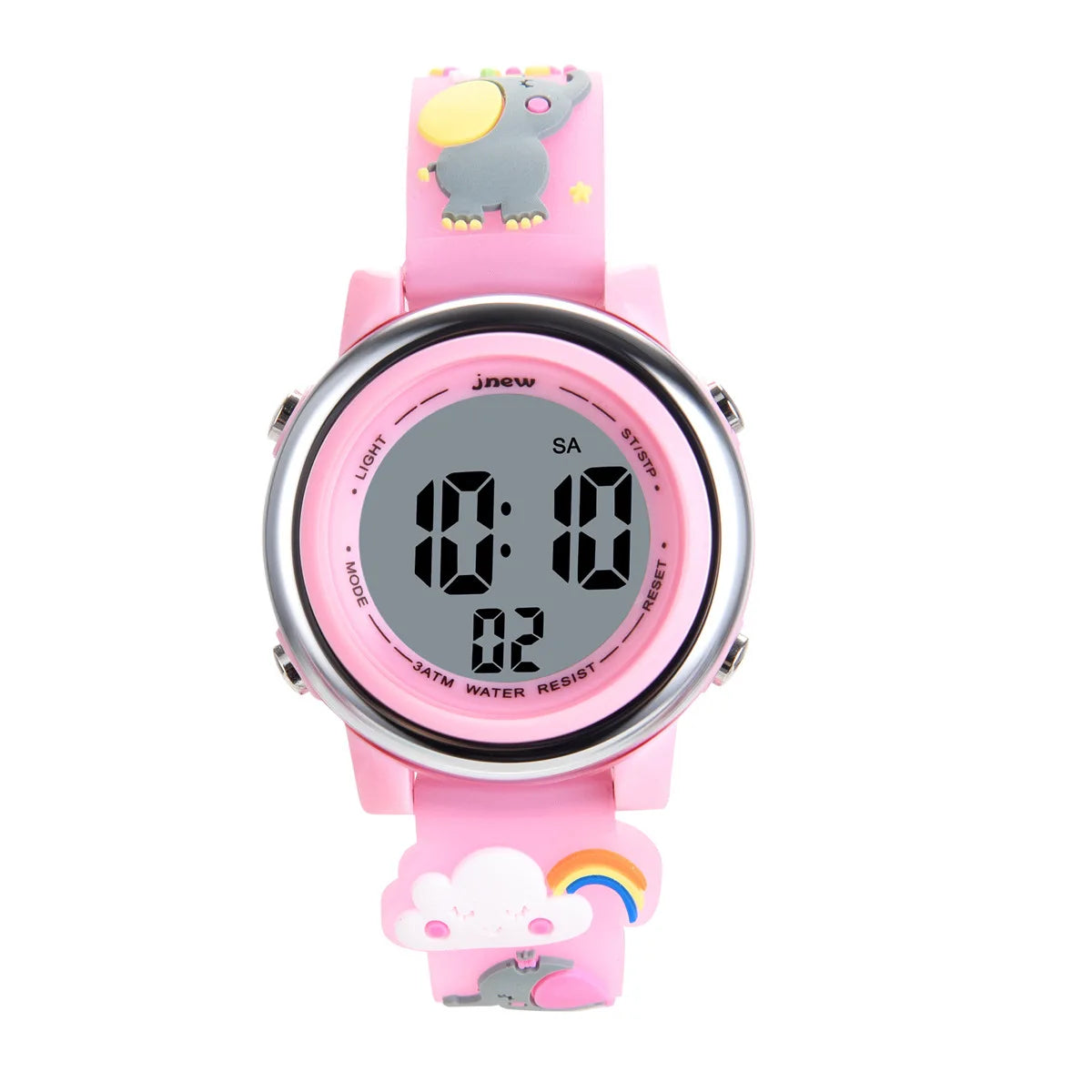 Waterproof backlit children's watch 