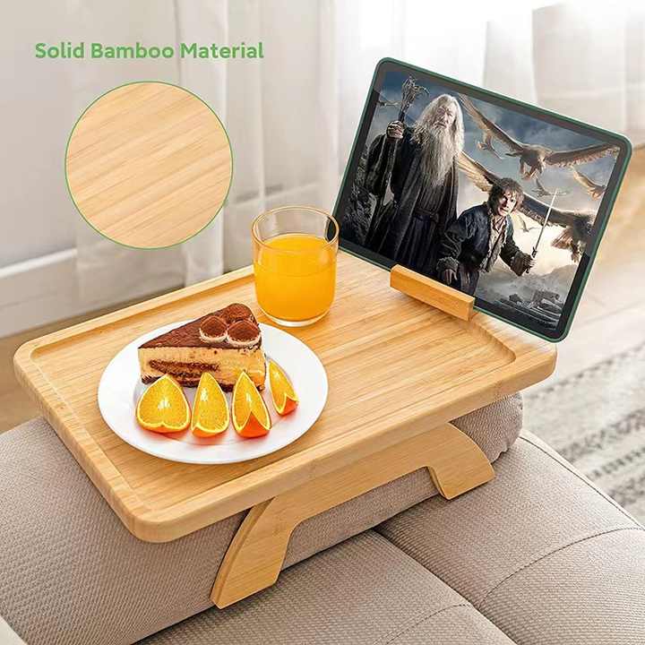 Solid Bamboo Sofa Arm -مسند ذراع أريكة