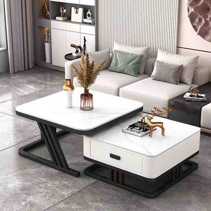 Luxury living room table, home use, new, square, modern, simple, light 